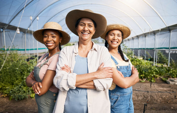 Trois femmes exploitantes agricoles